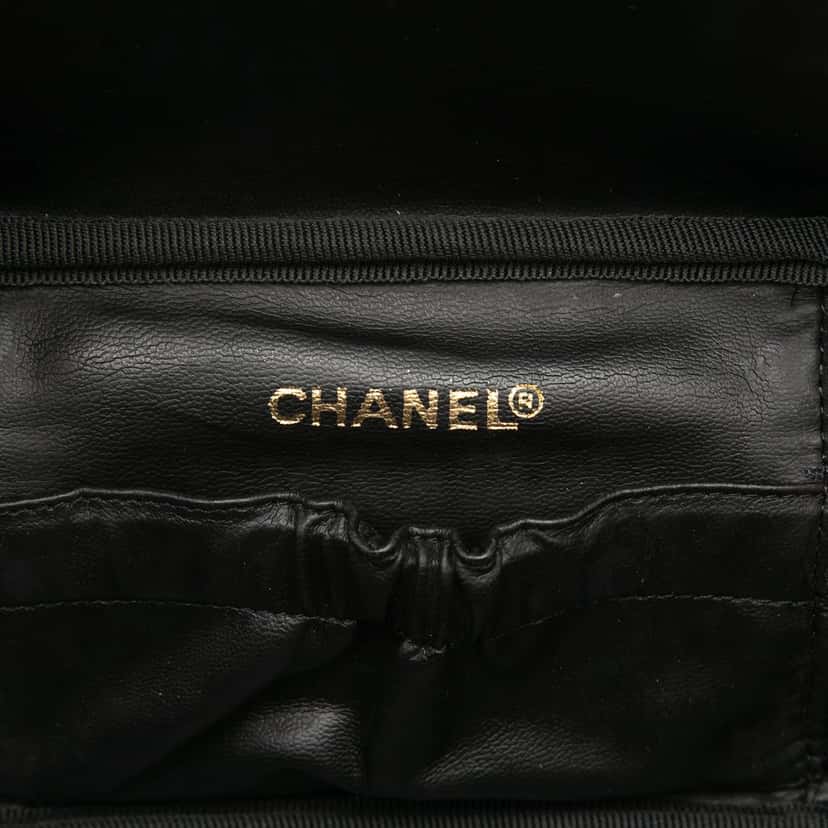 Chanel CC Caviar Vanity Bag Black Leather Very good condition - Box View
