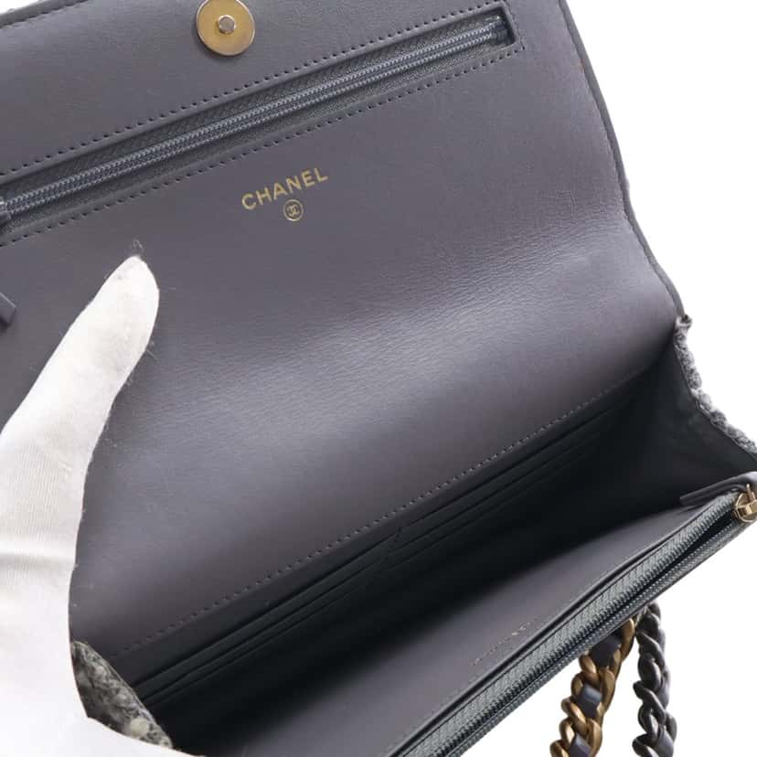 Chanel Tweed 19 Wallet On Chain Other Very good condition - Model View