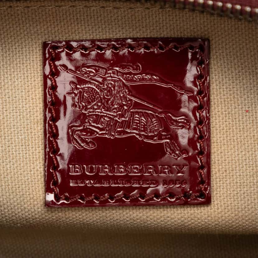 Burberry Small Nova Check Coated Canvas Hearts Hernville Hobo Beige Very good condition - Box View
