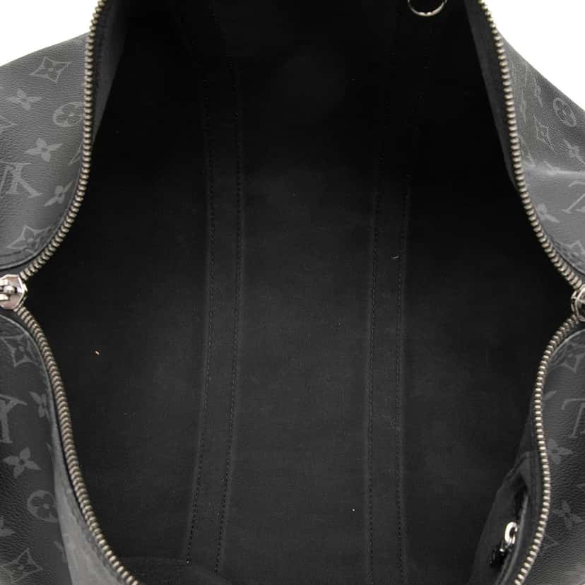 Louis Vuitton Monogram Eclipse Keepall Bandouliere 45 Black Very good condition - Model View