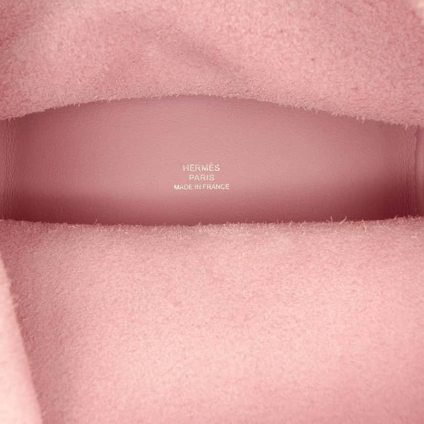 Hermès Micro Swift Lucky Daisy Picotin Lock 14 Pink Leather Very good condition - Box View
