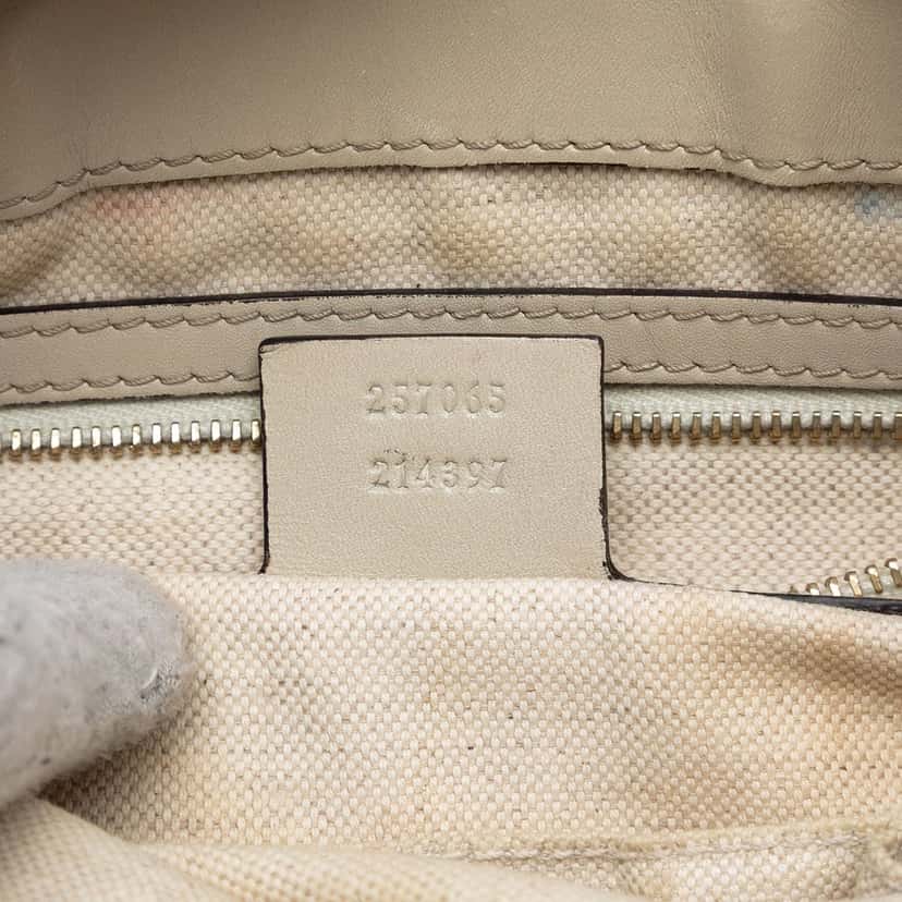 Gucci GG Canvas Web Mayfair Crossbody Beige Very good condition - Box View
