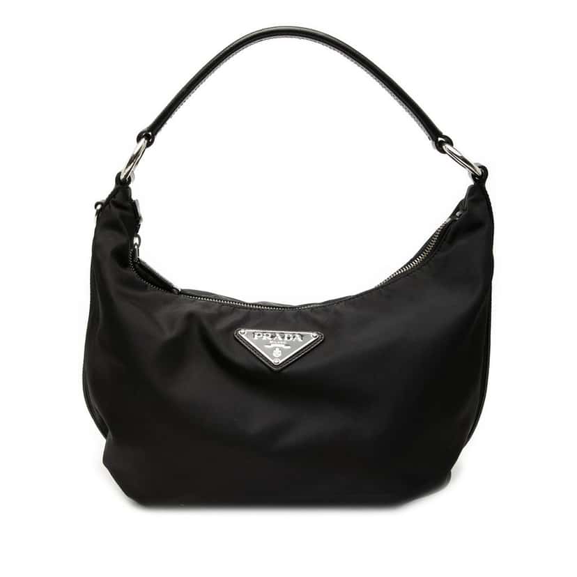 Prada Tessuto Hobo Black Good condition - Front View