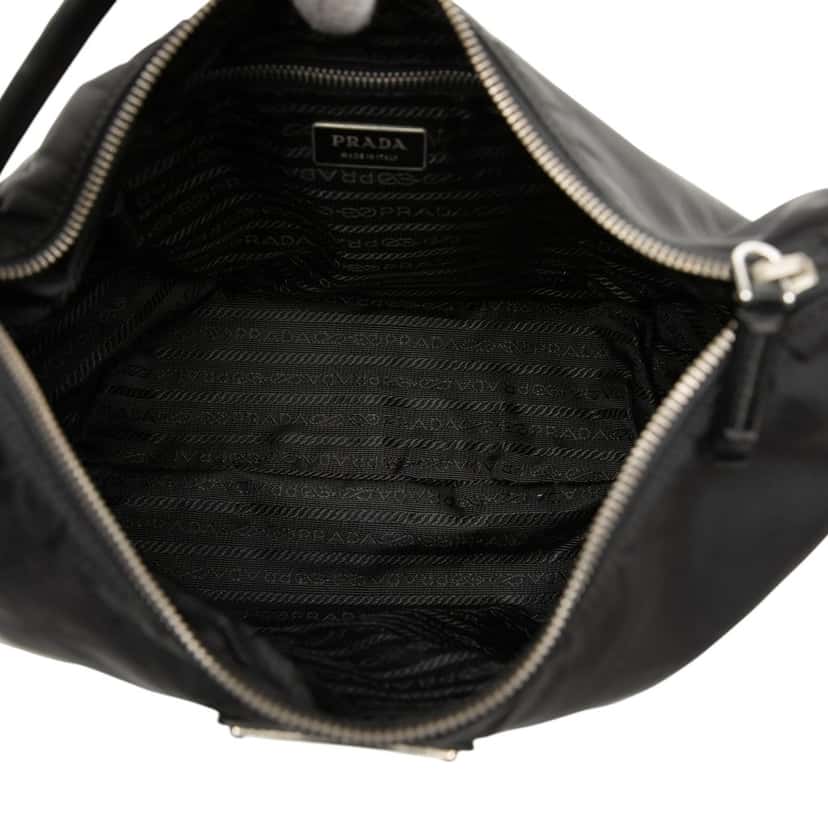 Prada Tessuto Hobo Black Good condition - Model View