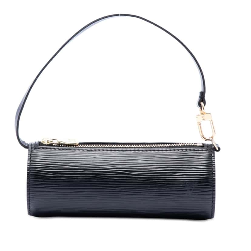 Louis Vuitton Epi Pochette Papillon Black Leather Very good condition - Front View