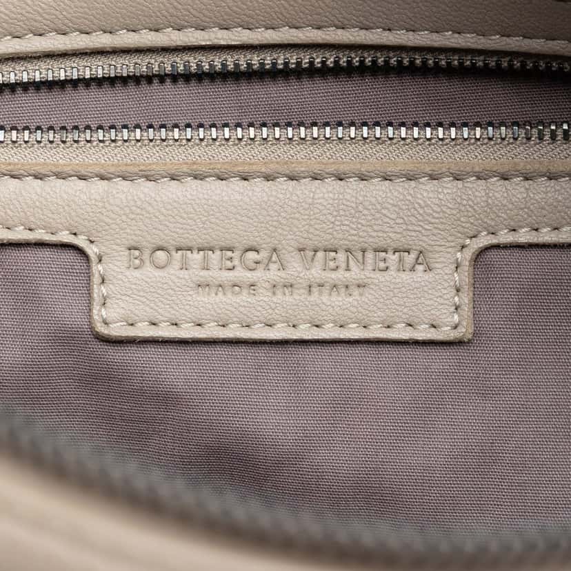 Bottega Veneta Nappa Intrecciato Handbag Brown Leather Good condition - Box View