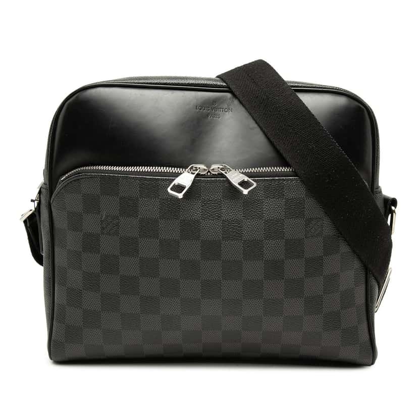 Louis Vuitton Damier Graphite Dayton Reporter MM Black Very good condition - Front View