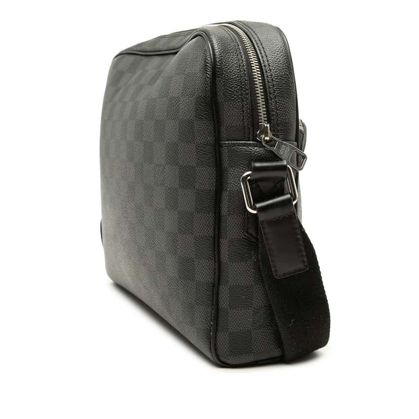 Louis Vuitton Damier Graphite Dayton Reporter MM Black Very good condition - Back View