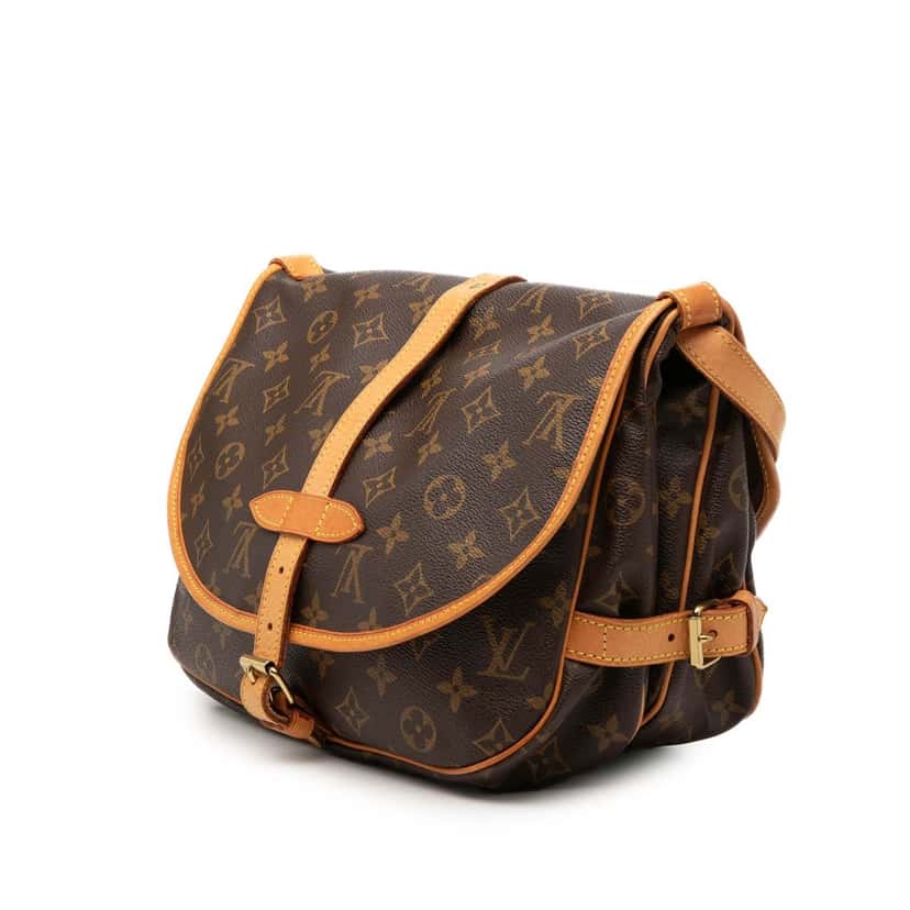 Louis Vuitton Monogram Saumur 30 Brown Very good condition - Back View