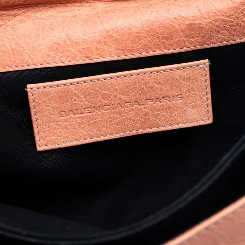 Balenciaga Lambskin Motocross Giant 21 Envelope Clutch Pink Leather Very good condition - Box View