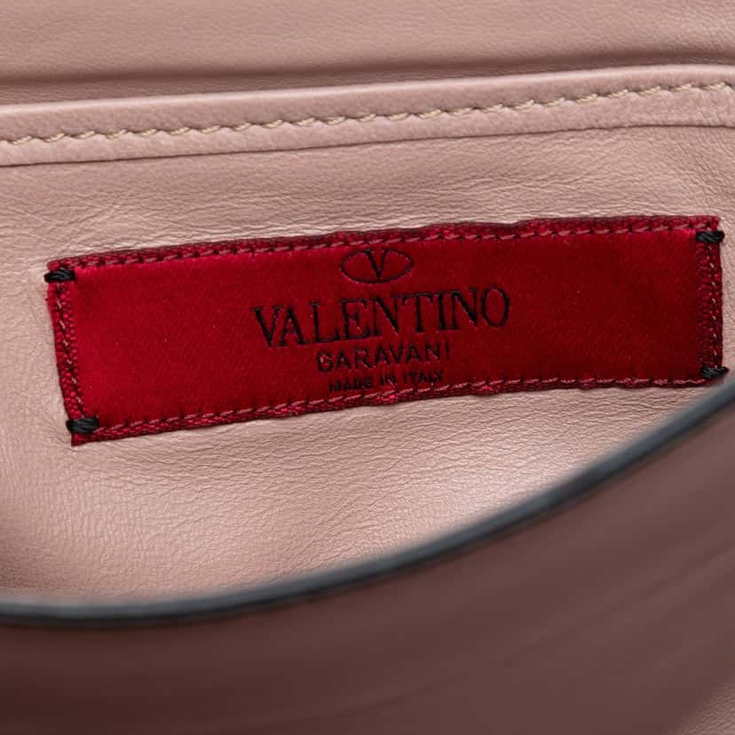 Valentino Nappa All Over Stud Va Va Voom Crossbody Brown Leather Very good condition - Box View