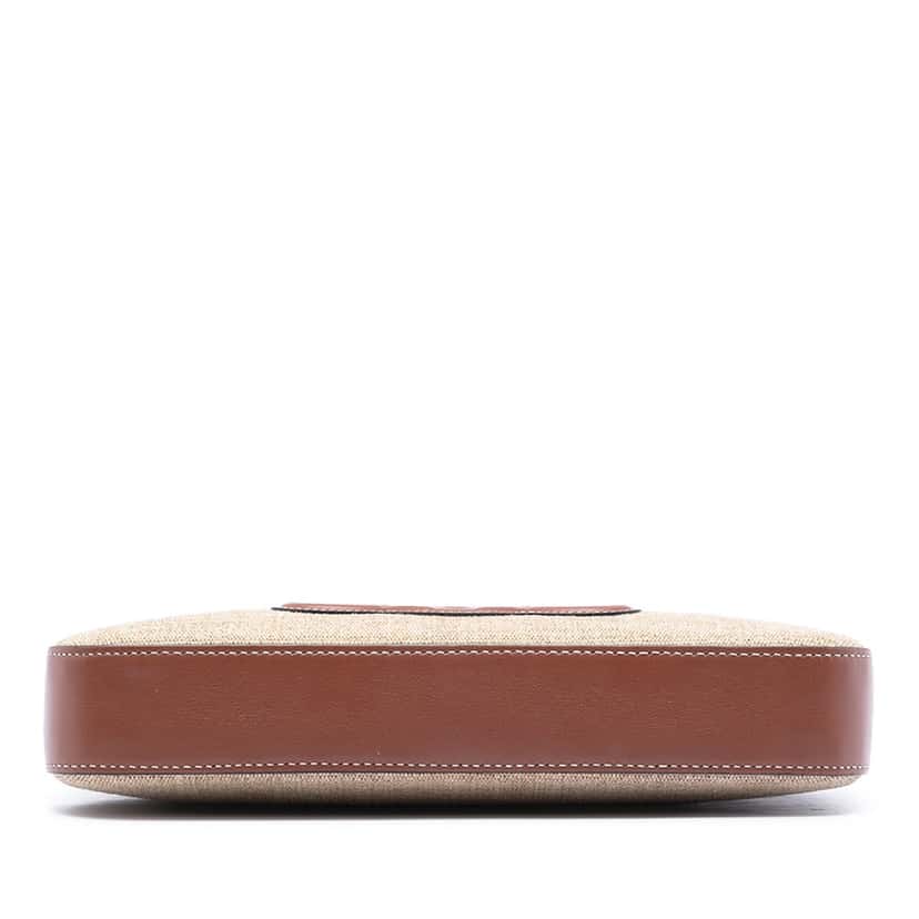 Celine Canvas and Calfskin Cuir Triomphe Camera Shoulder Bag Beige Leather Very good condition - Inside View