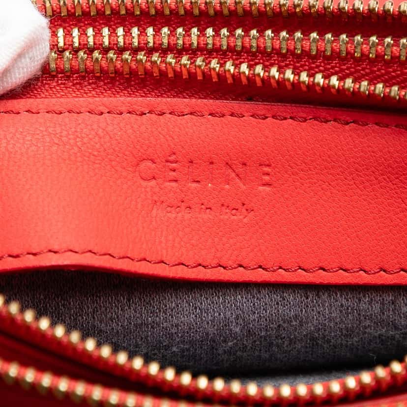 Celine Small Lambskin Trio Crossbody Pink Leather Very good condition - Box View