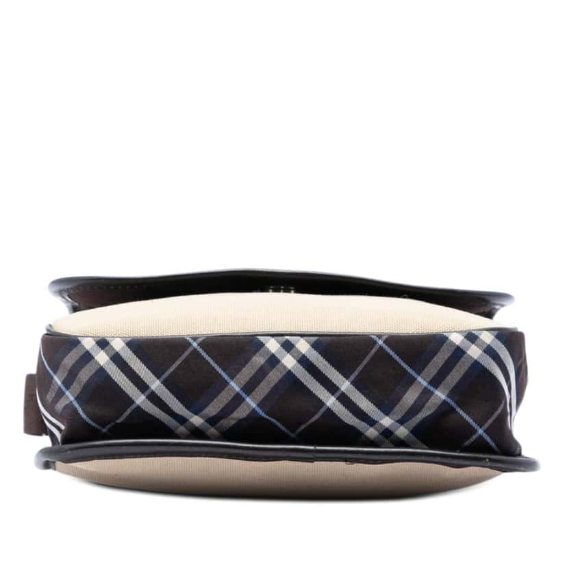 Burberry Nova Check Trimmed Canvas Crossbody Beige Very good condition - Inside View