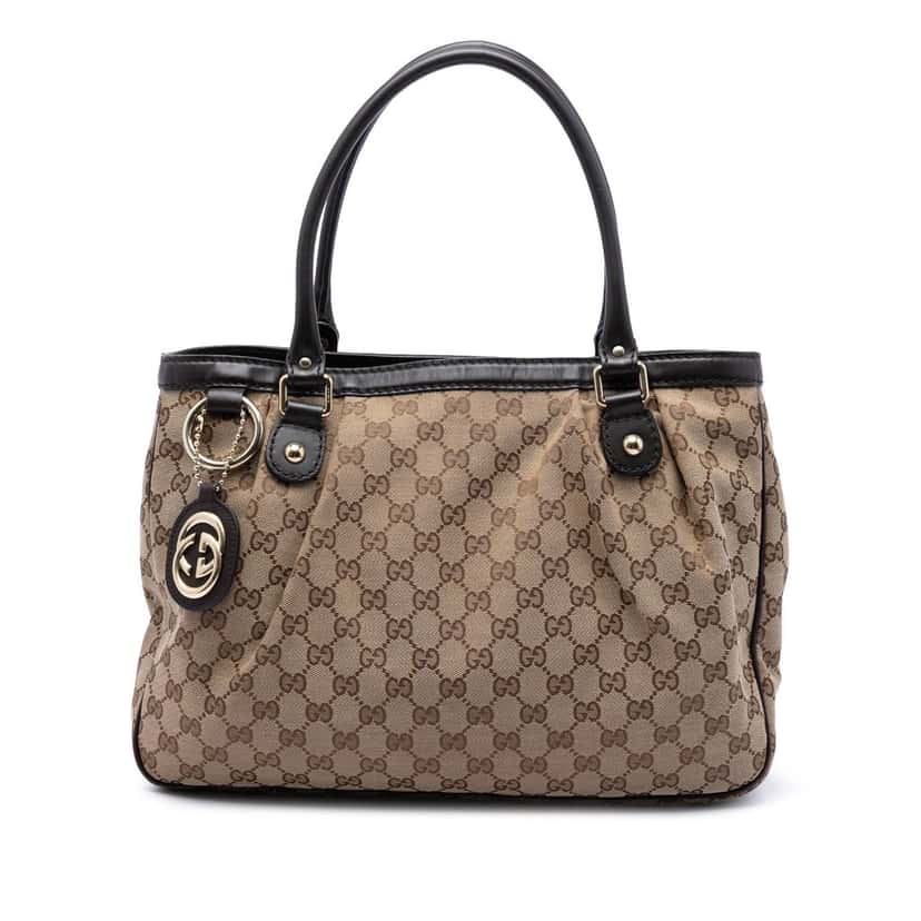 Gucci GG Canvas Sukey Tote Beige Very good condition - Front View