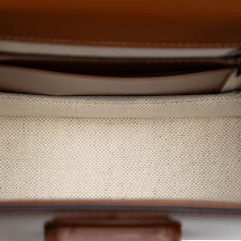 Gucci Mini Calfskin 1947 Bamboo Top Handle Bag Brown Leather Very good condition - Model View