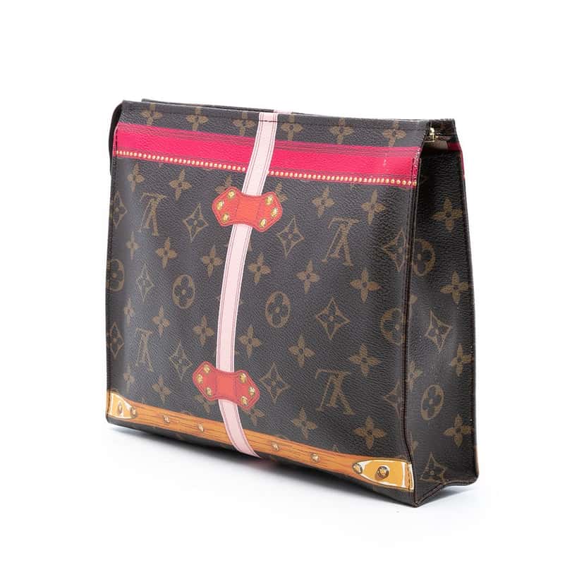 Louis Vuitton Monogram Summer Trunks Toiletry Pouch 26 Brown Very good condition - Back View