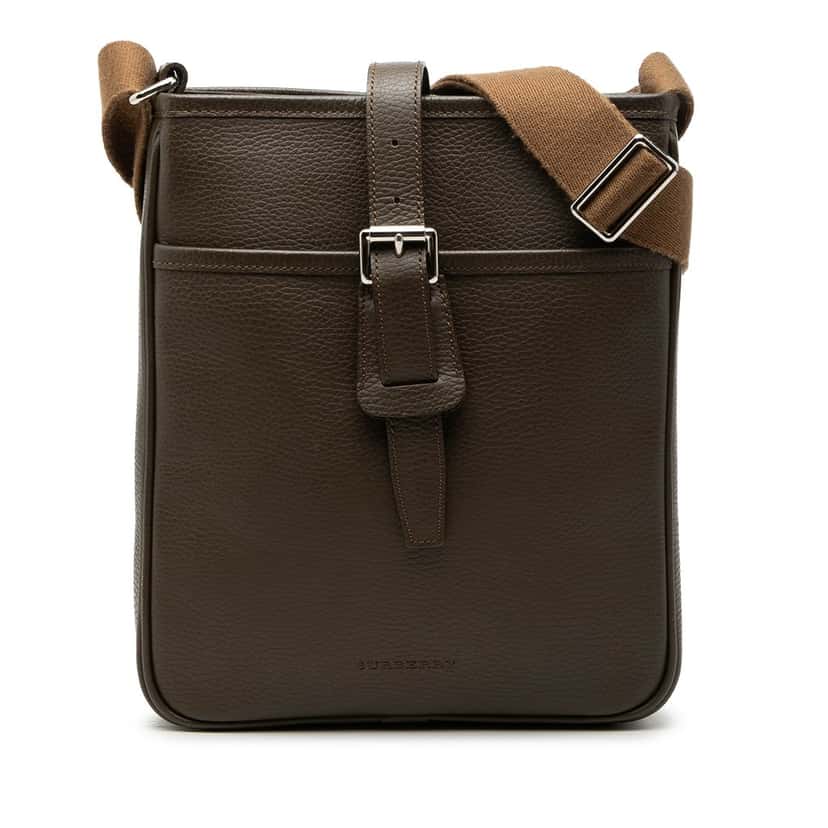 Burberry Leather Crossbody Brown Leather Very good condition - Front View