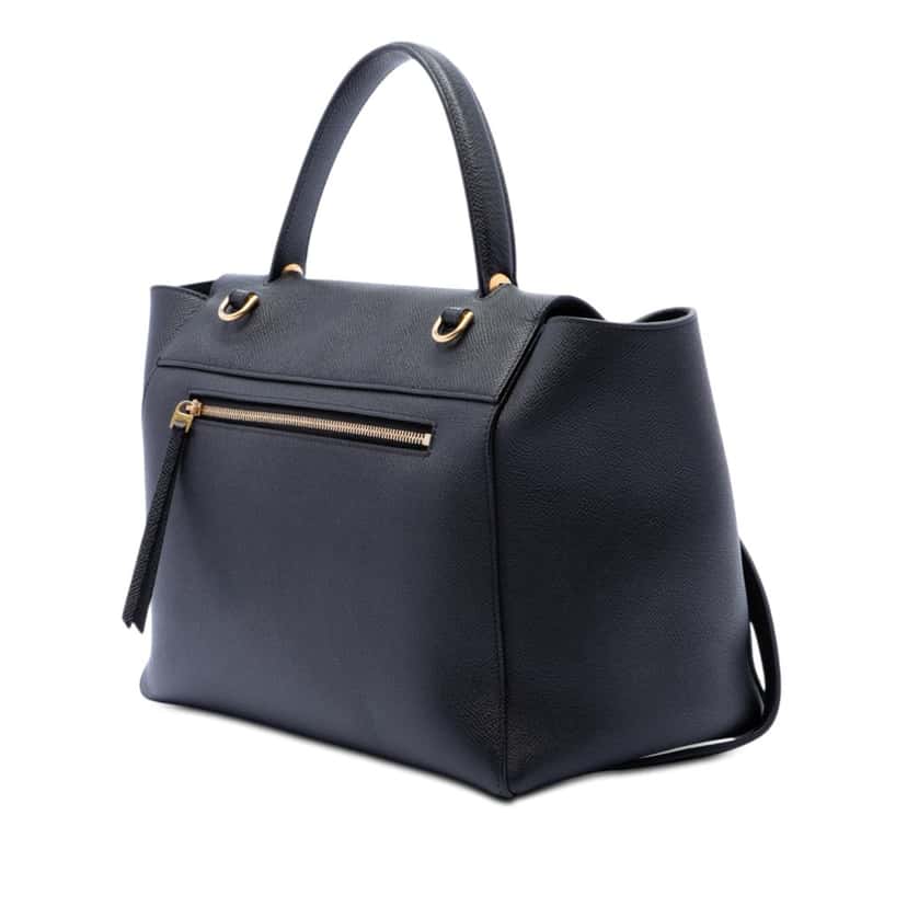 Celine Mini Grained Calfskin Belt Bag Black Leather Very good condition - Back View