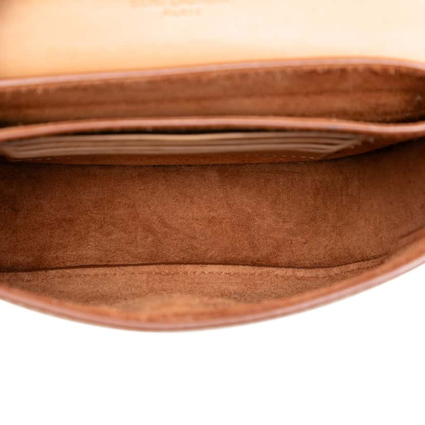 Saint Laurent Small Leather Kaia Crossbody Brown Leather Very good condition - Model View