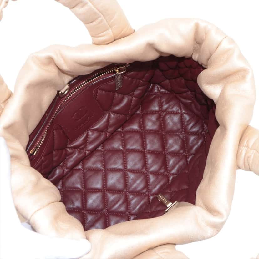 Chanel Small Lambskin Coco Cocoon Reversible Tote Beige Leather Very good condition - Box View