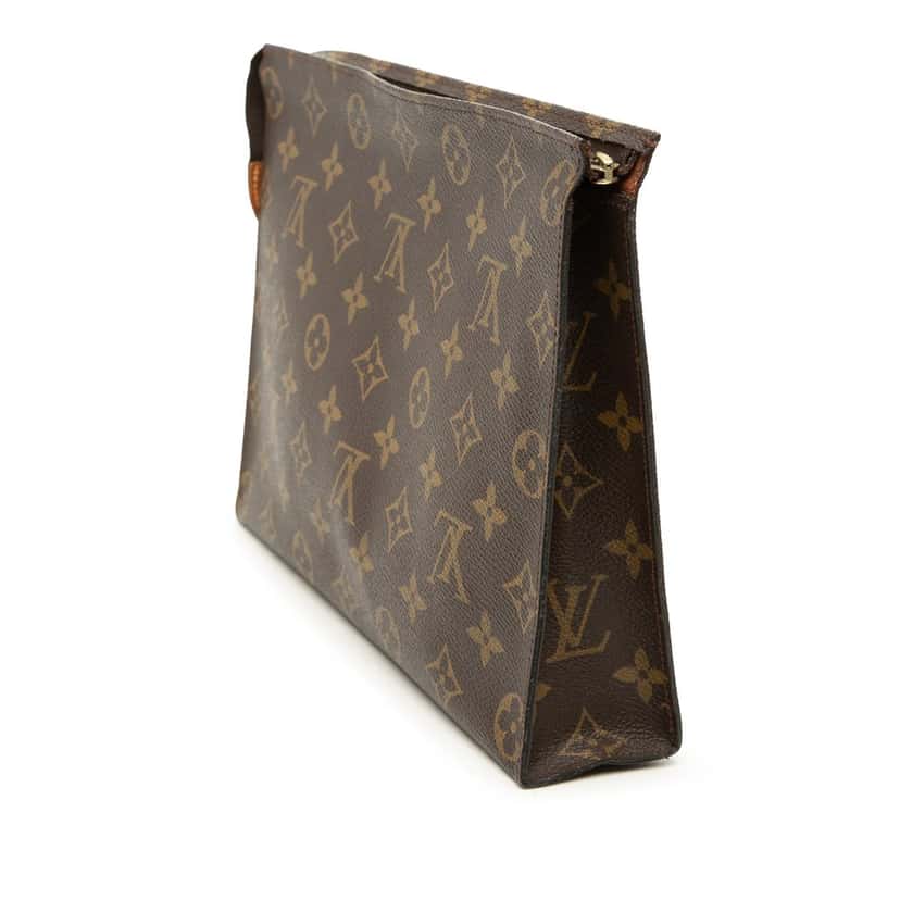 Louis Vuitton Monogram Toiletry Pouch 26 Brown Very good condition - Back View