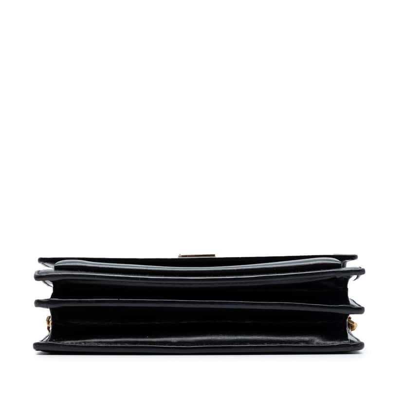 Saint Laurent Medium Calfskin Monogram Sunset Crossbody Black Leather Good condition - Inside View