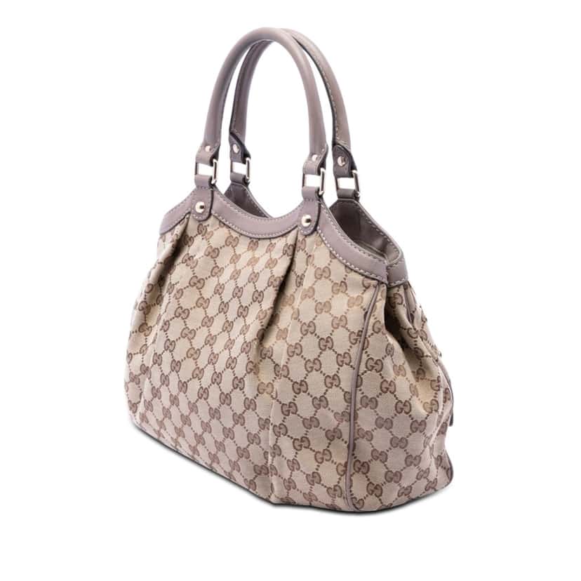 Gucci Medium GG Canvas Sukey Tote Beige Very good condition - Back View