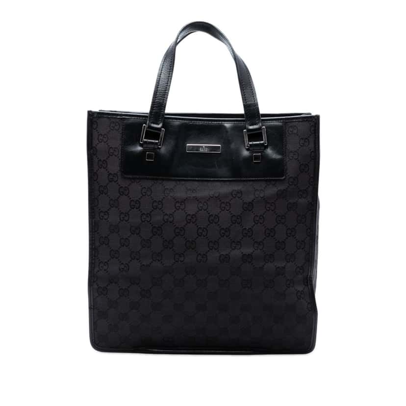 Gucci GG Canvas Tote Black Very good condition - Front View