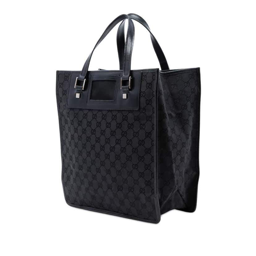 Gucci GG Canvas Tote Black Very good condition - Back View