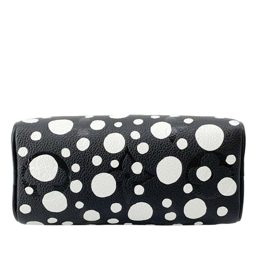 Louis Vuitton Yayoi Kusama Monogram Giant Empreinte Nano Speedy Bandouliere Black Leather Very good condition - Inside View
