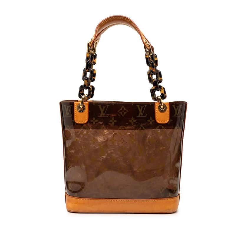Louis Vuitton Monogram Cabas Sac Ambre PM Brown Plastic Very good condition - Front View