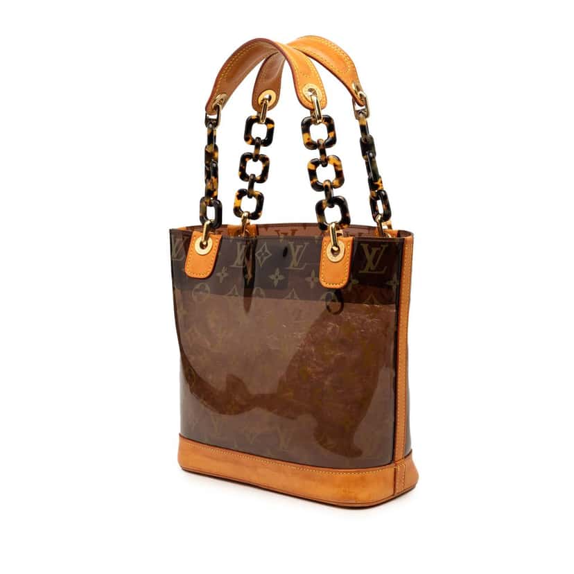Louis Vuitton Monogram Cabas Sac Ambre PM Brown Plastic Very good condition - Back View