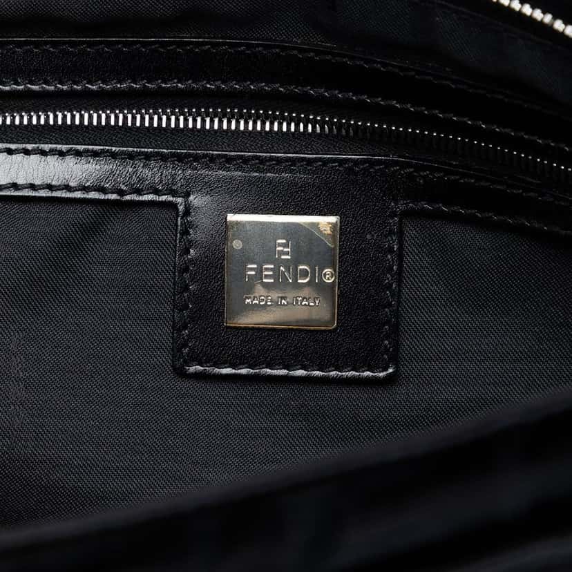 Fendi Zucca Nylon Handbag Black Very good condition - Box View