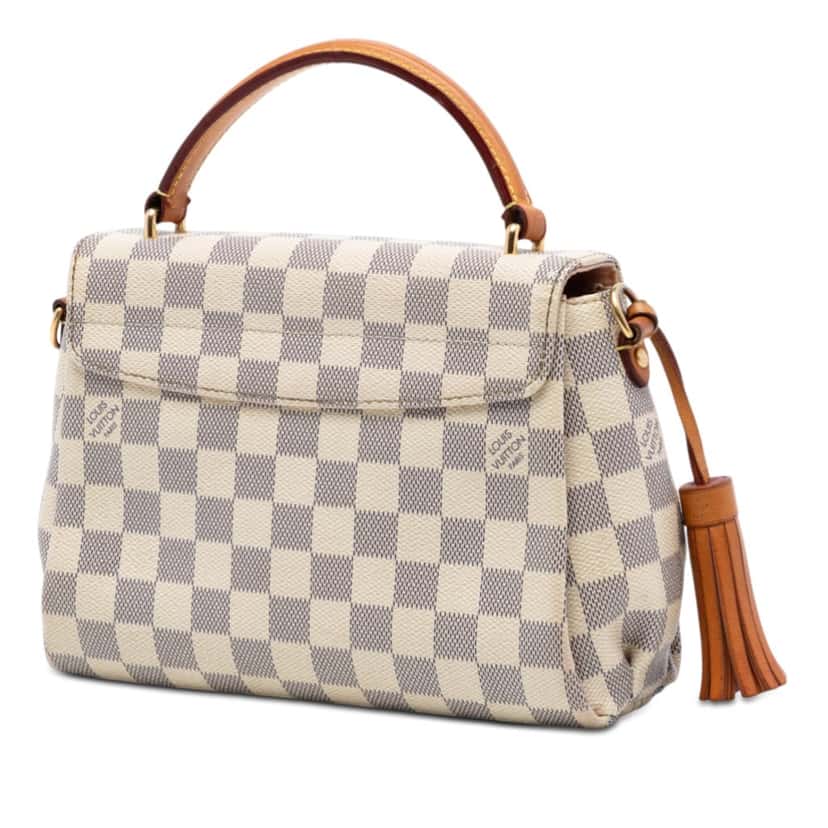 Louis Vuitton Damier Azur Croisette White Very good condition - Back View