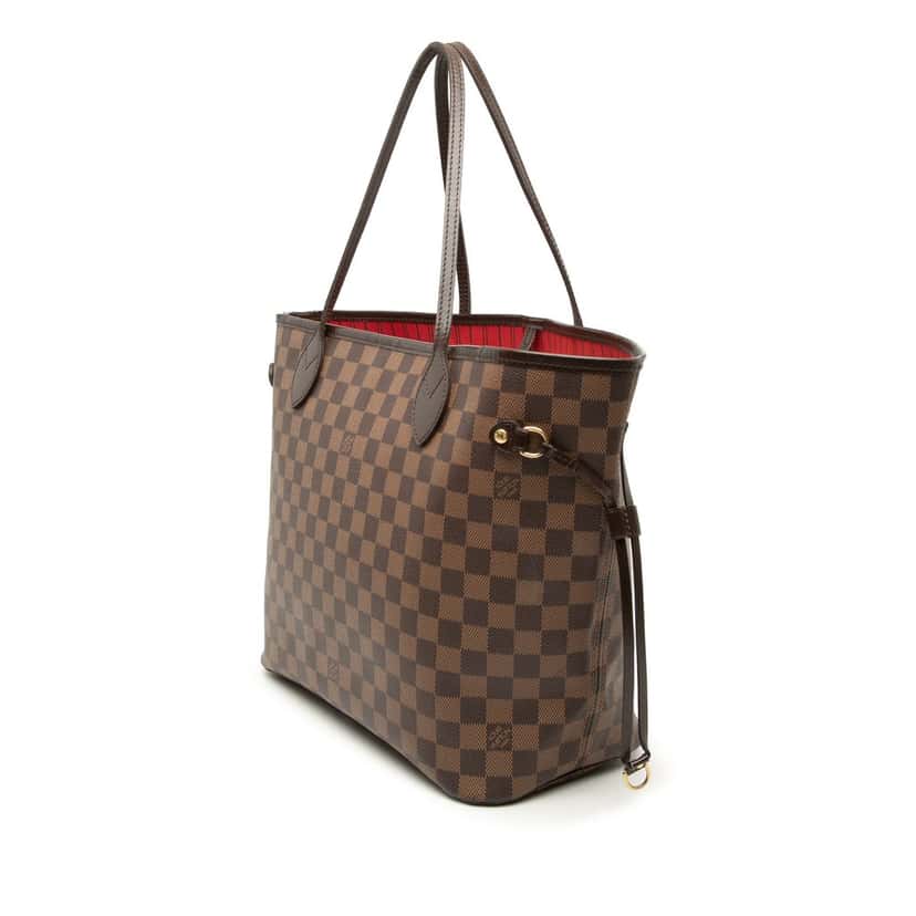Louis Vuitton Damier Ebene Neverfull MM Brown Good condition - Back View