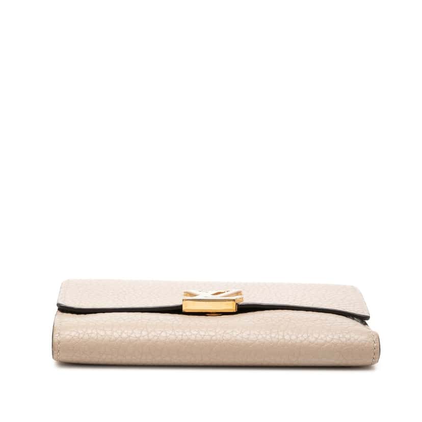Louis Vuitton Taurillon Capucines Compact Wallet Beige Leather Very good condition - Inside View