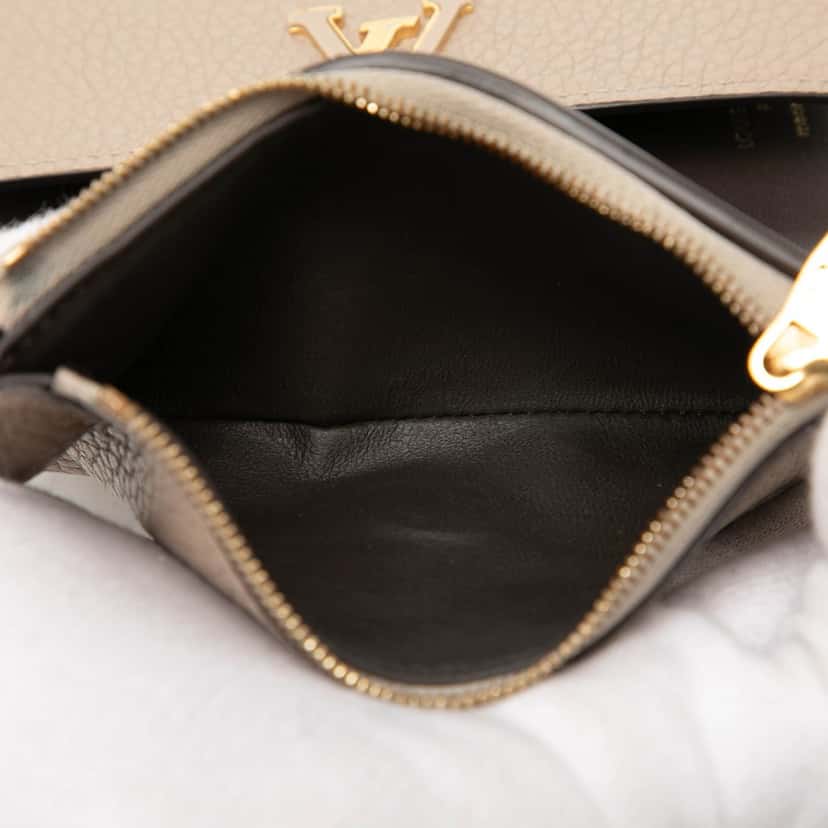 Louis Vuitton Taurillon Capucines Compact Wallet Beige Leather Very good condition - Box View