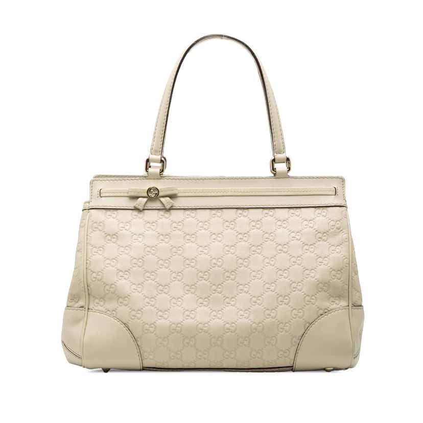 Gucci Guccissima Mayfair Tote Brown Leather Good condition - Front View