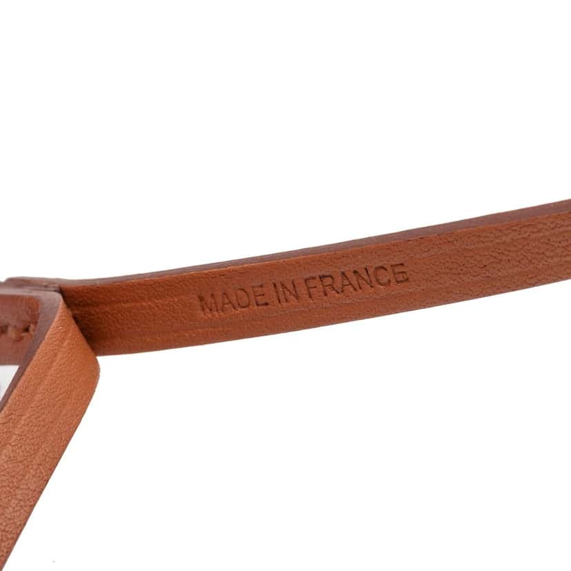 Hermès Milo Lambskin and Swift Shopping Bag Charm Orange Leather Very good condition - Box View