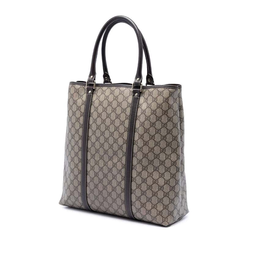 Gucci GG Supreme Joy Vertical Tote Beige Very good condition - Back View