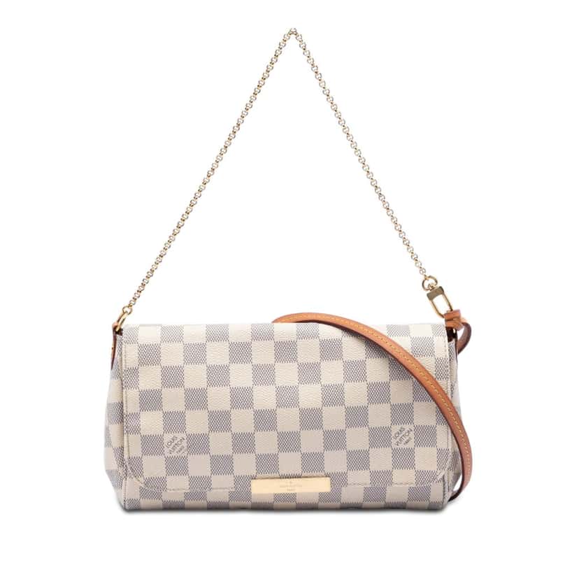 Louis Vuitton Damier Azur Favorite MM White Very good condition - Front View