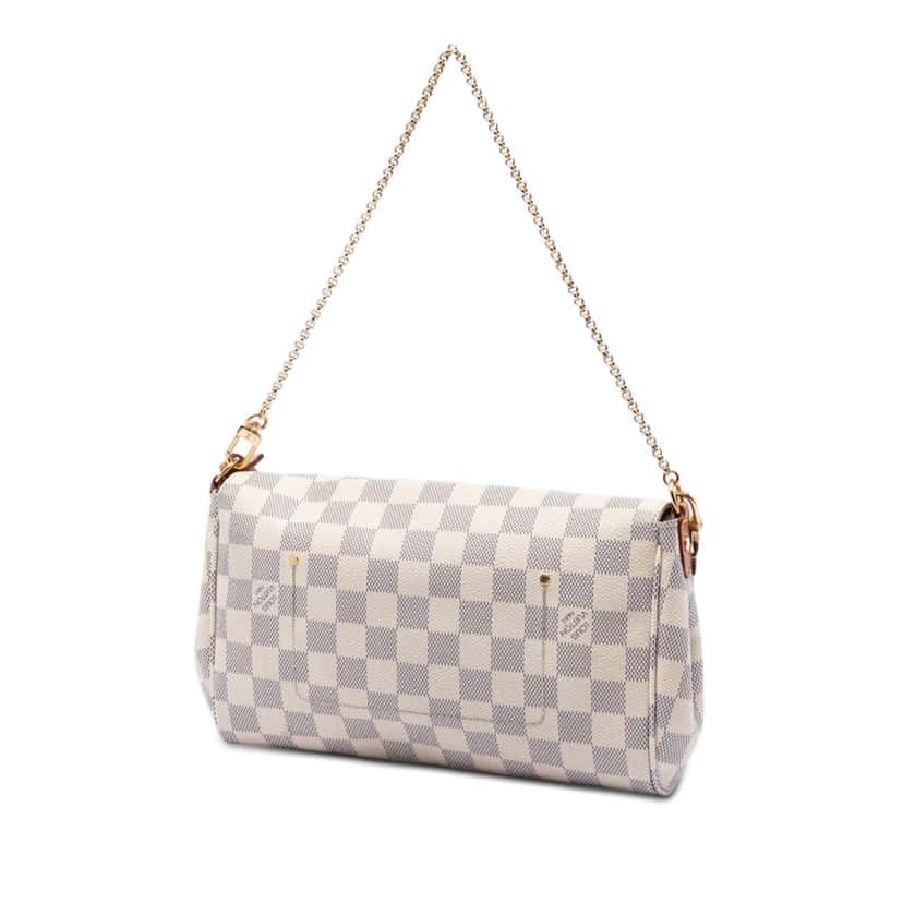 Louis Vuitton Damier Azur Favorite MM White Very good condition - Back View