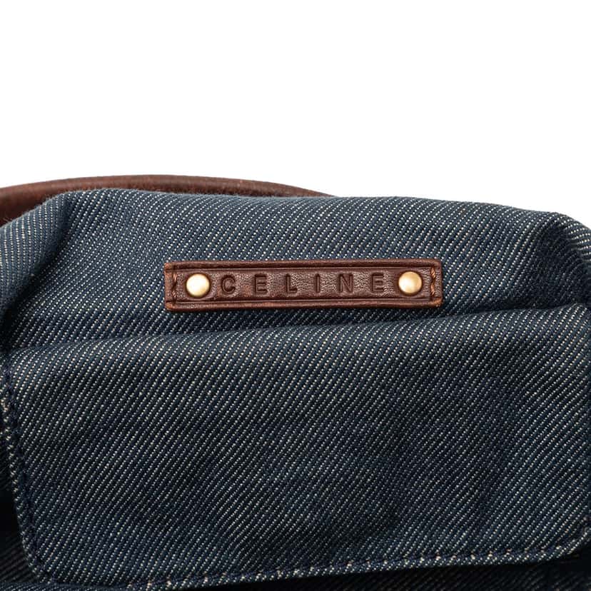 Celine Macadam Denim Bittersweet Hobo Blue Very good condition - Box View