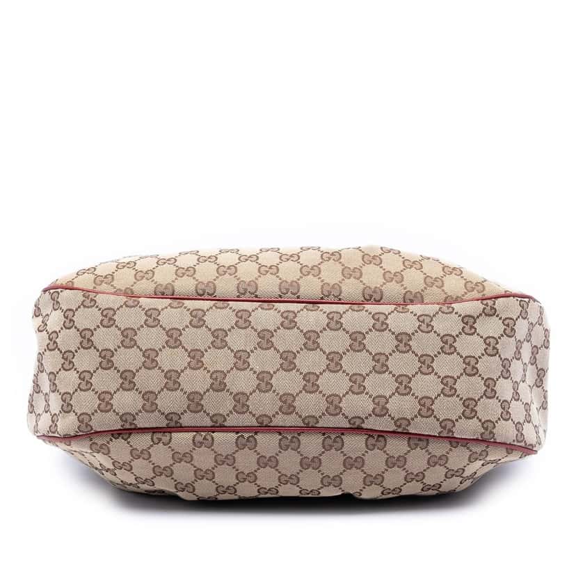 Gucci GG Canvas Sukey Shoulder Bag Beige Very good condition - Inside View