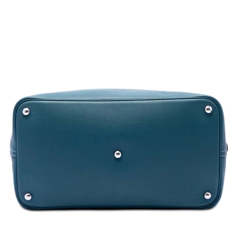 Hermès Evercolor Bolide Relax 45 Blue Leather Very good condition - Inside View