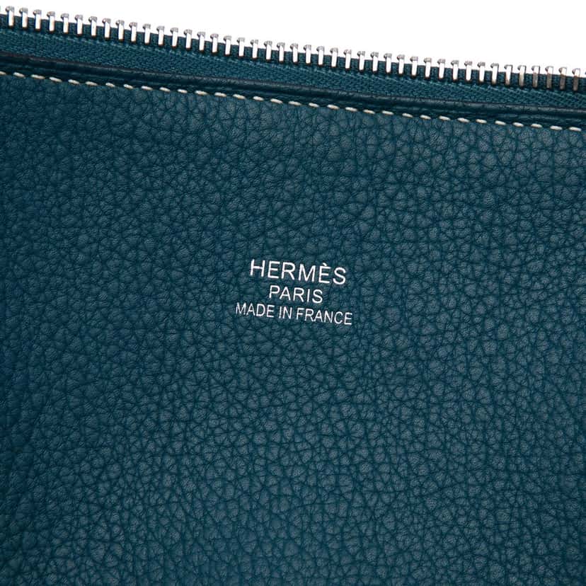 Hermès Evercolor Bolide Relax 45 Blue Leather Very good condition - Box View
