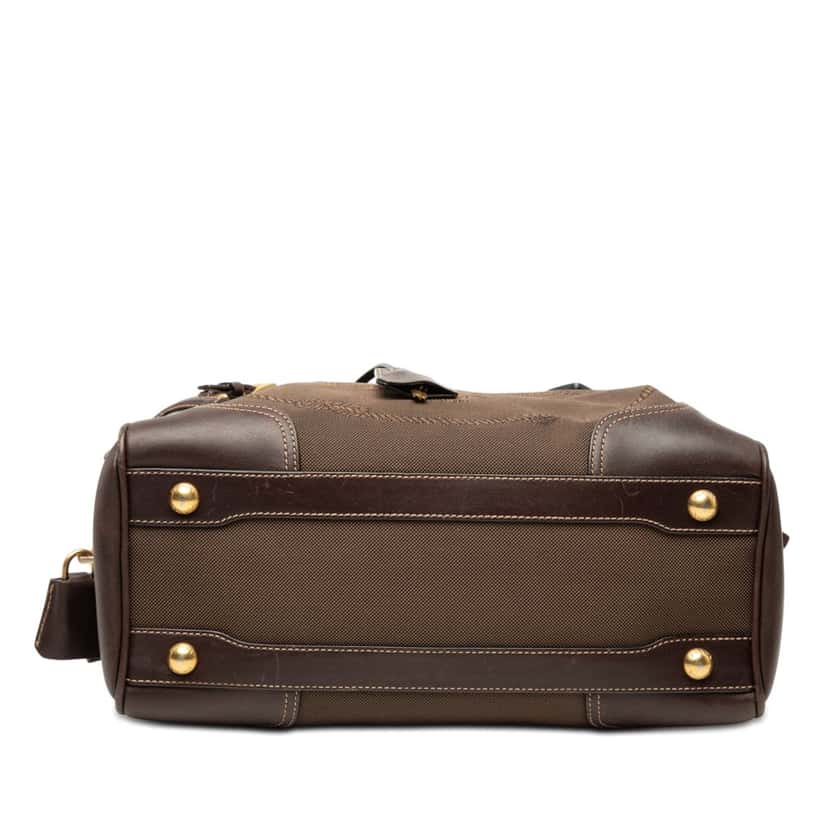 Prada Canvas Canapa Logo Satchel Brown Very good condition - Inside View