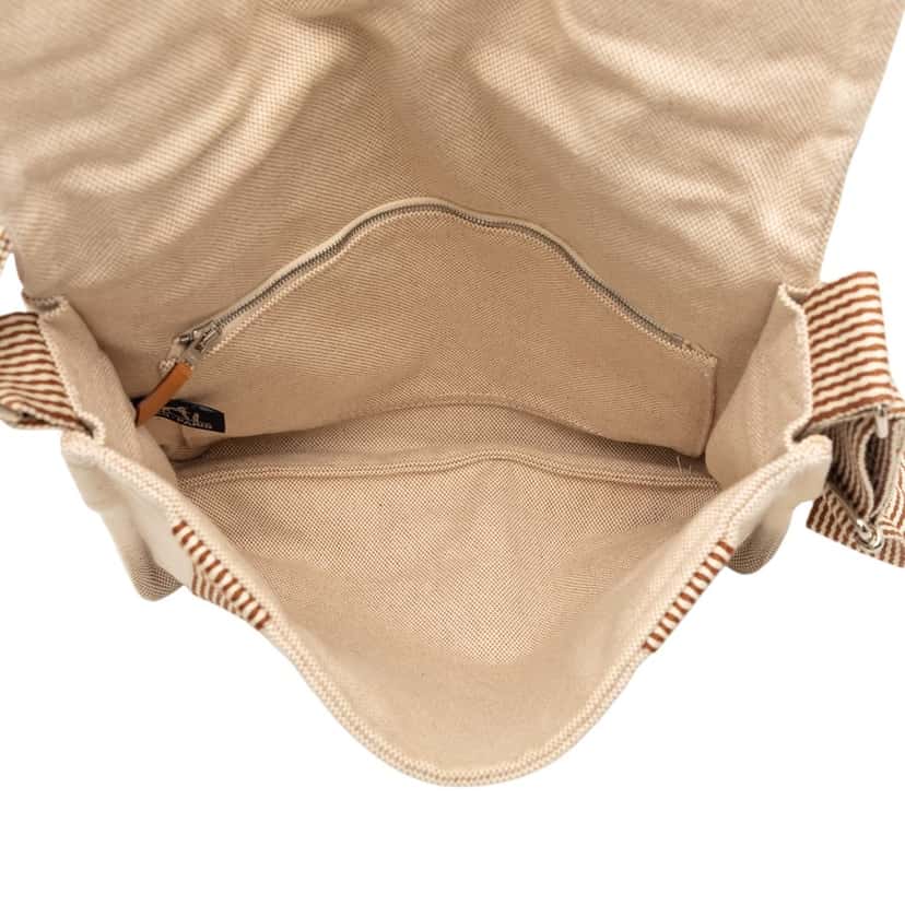Hermès Canvas Herline Besace MM Beige Very good condition - Model View