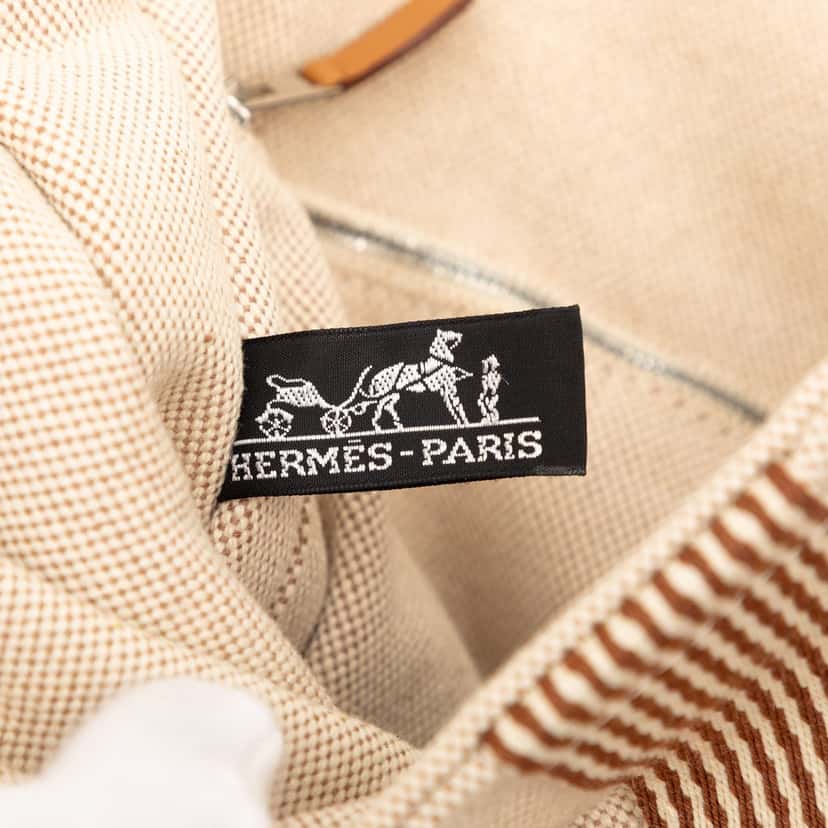 Hermès Canvas Herline Besace MM Beige Very good condition - Box View